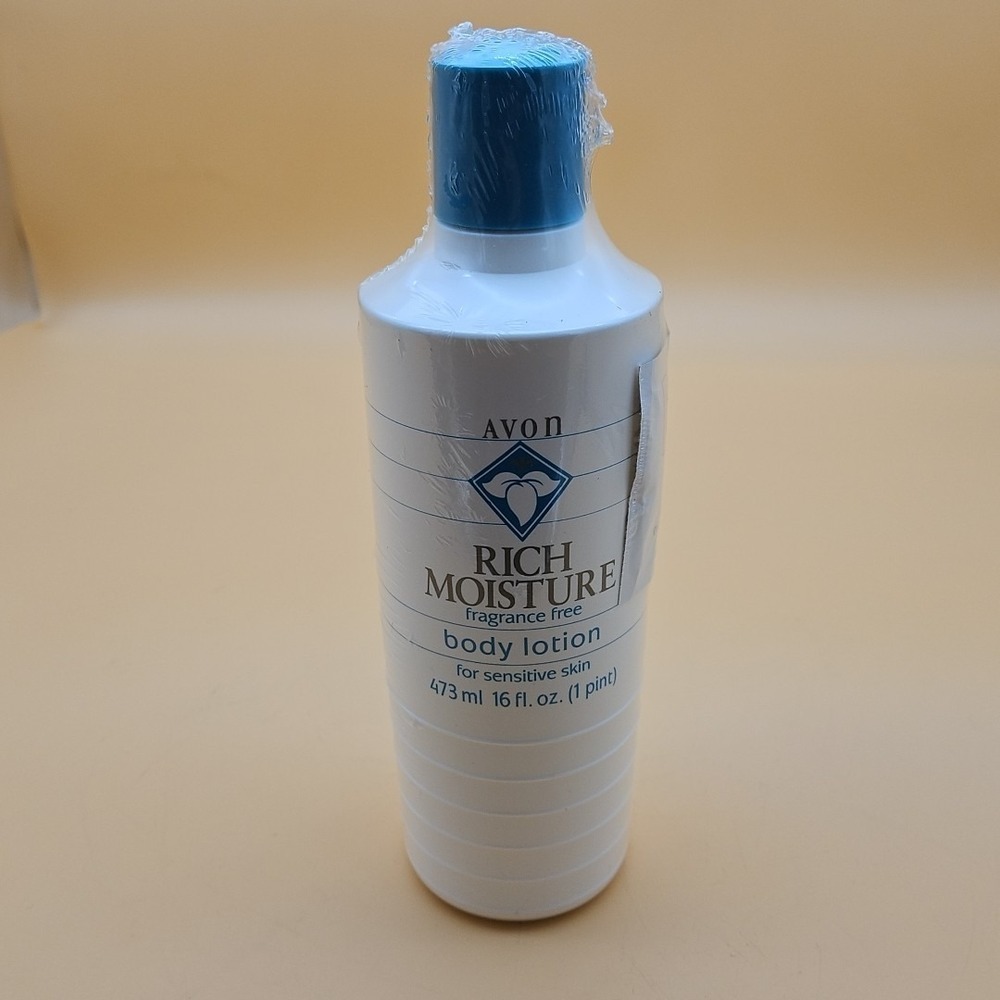 Vintage Avon Rich Moisture Body Lotion 16 Oz New Sealed 1993 Fragrance Free